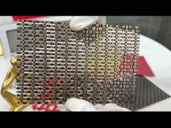 Plain Weave Arquitetônico Woven Wire Mesh Panels 3.3mm Superfície limpa