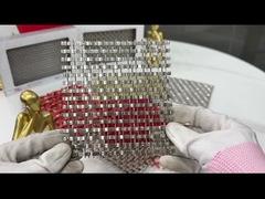 Rede de arame de bronze pintado tecido de 13 pés para fachada de edifícios