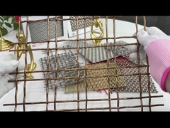 Brass Double Resistance Heat Lock Crimp Wire Mesh Para Cercas Decorativas