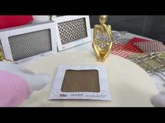 Bronze 1,5 mm 4 m Laminado de vidro Wire Mesh PVD Metal Tecido de cobre Mesh Tecido