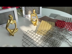 Quadrado 2-6mm decorativo amigável da grade do fio de Eco tecido