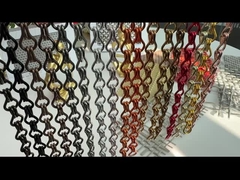17mm Cobalt Cor Decorativo Chain Link Cortinas Fly Screens Para Portas