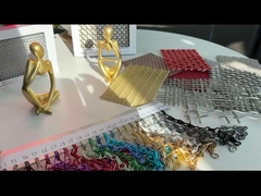 ODM 2mm Metal Chain Door Fly Screen Chain Curtain Para Drapery Arquitetônico