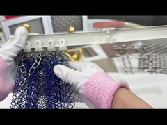 2.8kg/M2 304 aço inoxidável rolos metálicos cortina arquitetônica revestimento exterior