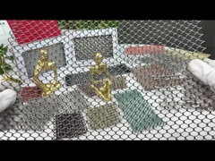 20m de alumínio liga de metal bobina cortina 10,7 mm espessura Oxidação anodizada