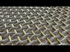 Anti-desgaste Flexível de aço inoxidável rede de tela Plain tecido para divisor de sala