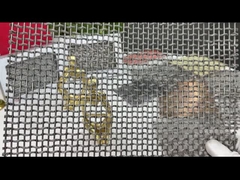 Tecido de malha metálica flexível arquitetônica enrolada SS310 Tecido simples