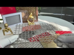 Folhas de malha metálica decorativa de aço inoxidável