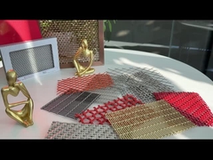 Paredes decorativas de malha de arame farpado AISI 316L Cor natural