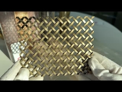 Grades de malha decorativa de aço inoxidável de 5 pés de comprimento 43,2% Área aberta