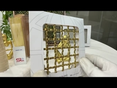 3×6m SGS Lock Crimp Wire Mesh Quadrado de aço inoxidável Tecido Metal Mesh