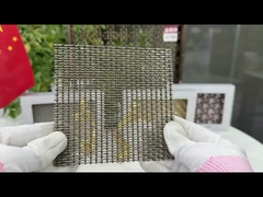ODM PVD Copper Woven Lock Crimp Wire Mesh 3,2 mm Partition Metal Mesh