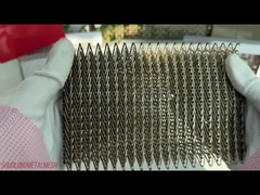 Cinturão de malha de linho de malha metálica