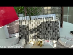 Tecido Arquitetônico Decorativo Tecido de Ecrã Rede de Aço Inoxidável SGS 4,5 mm Espessura