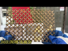 Rede de fios de ouro tecido decorativo 2m OEM SGS