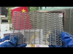 Anodizador de malha de arame farpado decorativo de 3,3 mm de alumínio