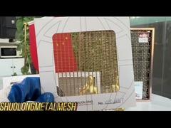 Fio 0.2mm Mesh Glass Laminated Metal Fabrics para aplicações de vidro laminadas