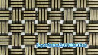 Malha de arame de metal personalizada para decoração de gabinete elegante XY-1512