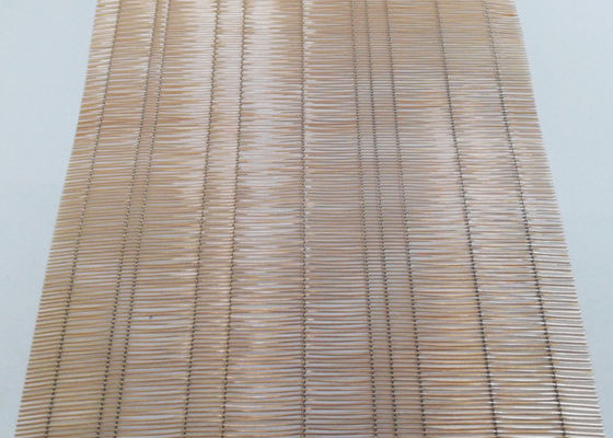 Fio laminado de vidro de bronze reciclado Mesh Art Copper Woven da cor 70%