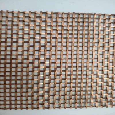 Exquisita malha metálica de latão interior para o design de divisor de quarto