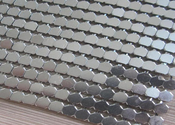 Tela de aço inoxidável da lantejoula do metal de Oilproof 7mm exterior e interior