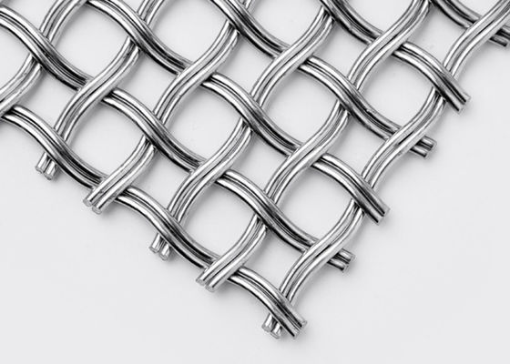 Mesh Shape Helical Stainless Steel circular frisou o fio Mesh For Partitions