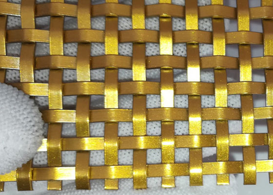 Fio tecido 2.5mm decorativo de aço inoxidável Mesh Panels For Cabinet
