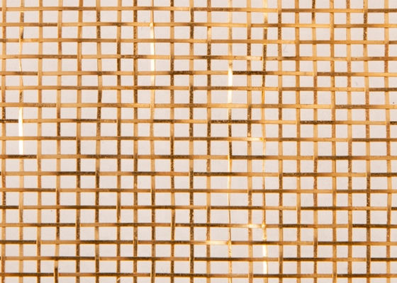 metal Mesh Bronze Color Copper Fine do vidro laminado de 120m x de 2.5m