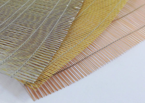 Fio laminado de vidro de bronze reciclado Mesh Art Copper Woven da cor 70%