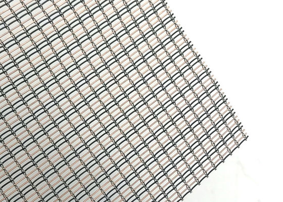 Vidro azul decorativo luxuoso da cor com metal Mesh Interlayer Plain Woven