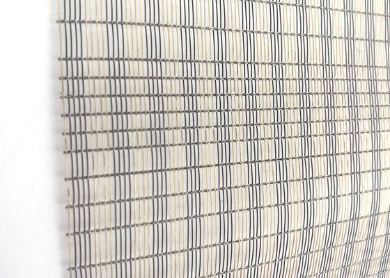 Largura fina decorativa ultra fina de Mesh Laminated Glass Fabrics 2.5m do metal