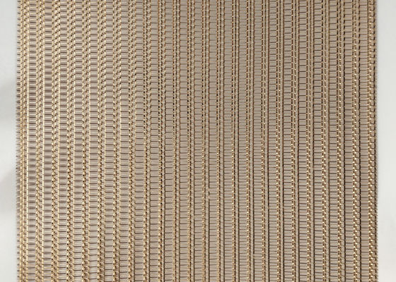 plano laminado de vidro de Mesh Decorative Shine Bronze Copper três do fio de 0.6mm