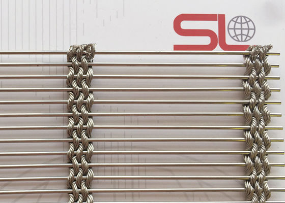 56,9% área de abertura Mesh Wire Sunshade Metal Screen tecido arquitetónico