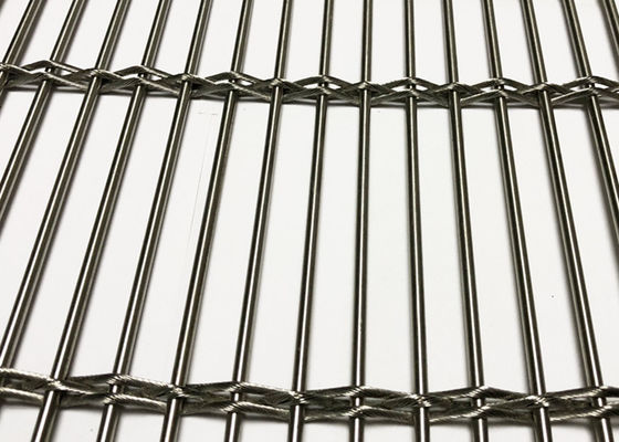 Revestimento de aço inoxidável arquitetónico de Ss316 Mesh Flexible Builing Wire Facade