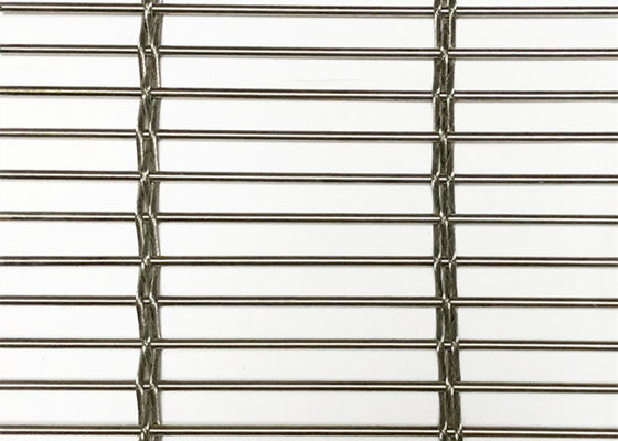 Revestimento de aço inoxidável arquitetónico de Ss316 Mesh Flexible Builing Wire Facade