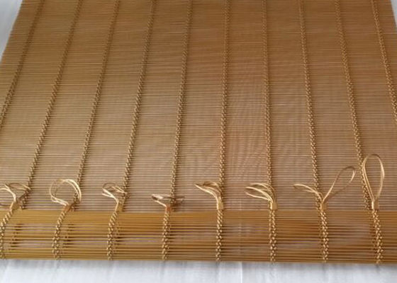 Cor 316l Mesh Decorative Paint Metal Partition arquitetónico de aço inoxidável de Golded
