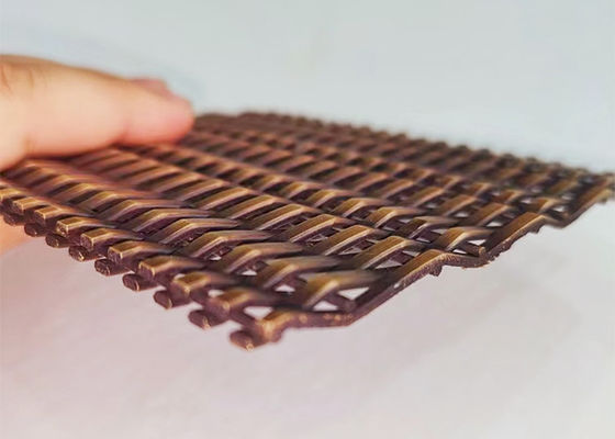 Metal arquitetónico de bronze antigo Mesh For Facade Cladding de Ss316l
