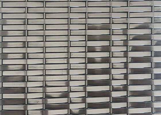 aço preto Mesh Architecture For Decorative Panels da cor Ss304 de 3.6mm