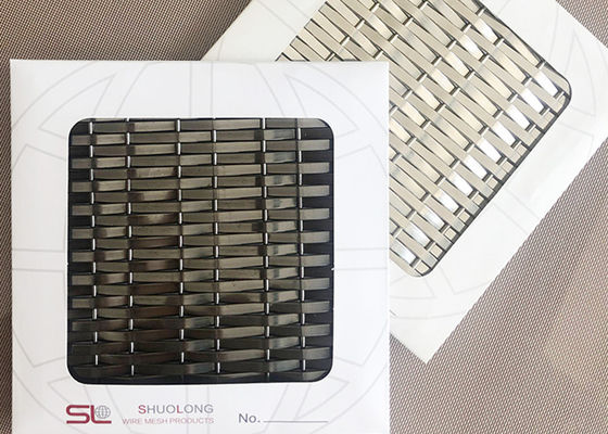aço preto Mesh Architecture For Decorative Panels da cor Ss304 de 3.6mm