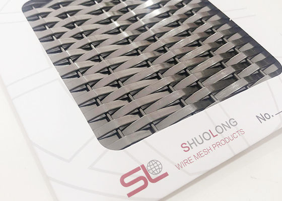 aço preto Mesh Architecture For Decorative Panels da cor Ss304 de 3.6mm