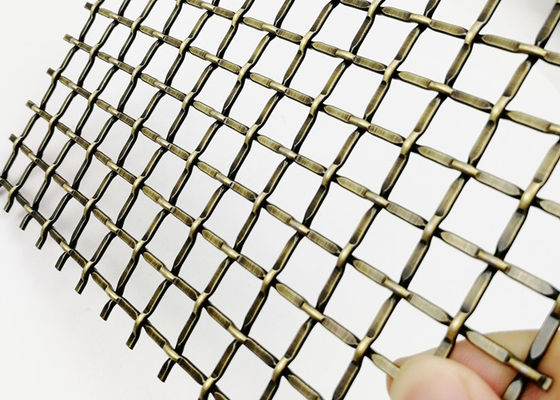 3.0m x 1.5m tecidos frisou o metal arquitetónico Mesh Decorative Cabinet Insert
