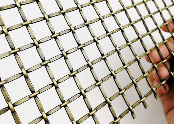 3.0m x 1.5m tecidos frisou o metal arquitetónico Mesh Decorative Cabinet Insert