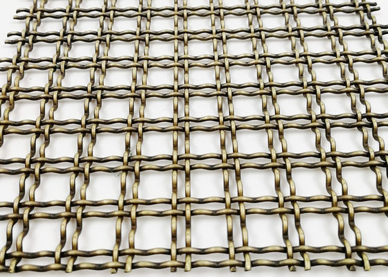 Espessura de aço arquitetónica de Mesh Antique Brass 5mm do armário decorativo