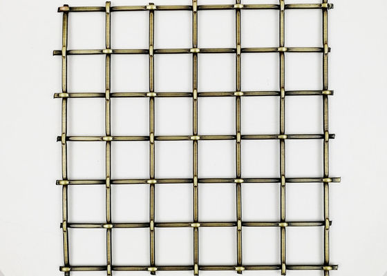 Rede de arame de aço inoxidável arquitetónica 5.5mm do armário de bronze antigo da mobília