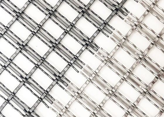 fio tecido arquitetónico Mesh Partition Panel Decorative Metal da cor preta de 4.4mm