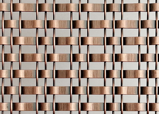 304 fio tecido decorativo de cobre antigo de aço inoxidável Mesh For Indoor Partition