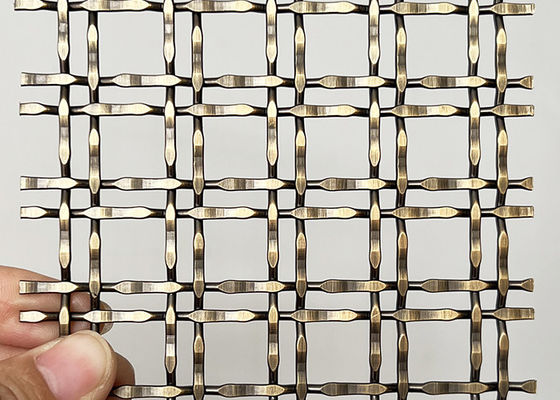 O fechamento SS304 decorativo de bronze antigo frisa o fio tecido para separações