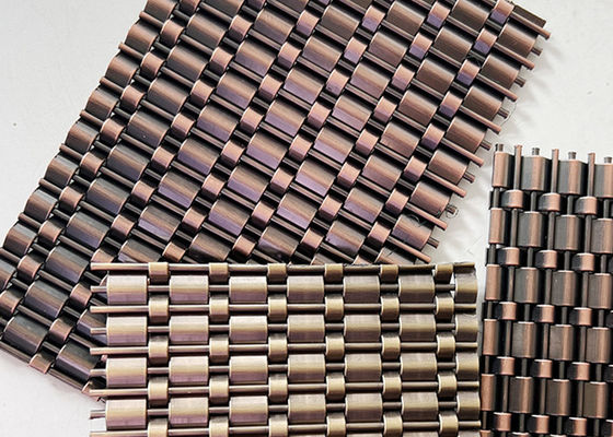 Fio tecido do fechamento SS304 friso decorativo de bronze antigo para a parede do elevador