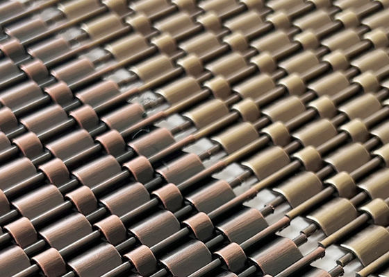 Fio tecido do fechamento SS304 friso decorativo de bronze antigo para a parede do elevador
