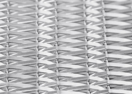 Fio tecido rígido de aço inoxidável Mesh Panels 4.8mm para o revestimento do elevador